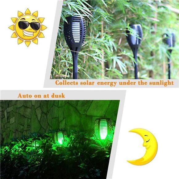 Solar Lights Outdoor Waterperoof Green,6 Pack Halloween Decorations - Picture 2 of 8
